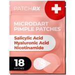 PatchRx Micro Needle Pimple Patch (18 Pack) - Hydrocolloid Micropoint Pimple Patch For Acne & Pimples, Microdart Patch, Micro Dart Pimple Patches