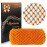 SPMKTBOZAI African Net Sponge Authentic, African Exfoliating Sponge Real African Net Black Owned, African Bath Sponge Back Scrubber, Body Exfoliator Shower Bath Accessories (Orange Color)
