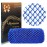 SPMKTBOZAI African Net Sponge Authentic, African Exfoliating Sponge Real African Net Black Owned, African Bath Sponge Back Scrubber, Body Exfoliator Shower Bath Accessories (Blue)