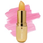 Winky Lux Citrine Glimmer Balm - Nourishing pH Lip Balm with Color Changing Golden Pink Tint, Hydrating Ceramides Soften Lips, Coconut Scent