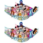 Lilly\'s Love Large Stuffed Animal Hammock | Corner Hanging Organizer, Toy Storage, Stuffed Animal Storage Net | Made from Quality Fishing Net, Holds 12lbs | 79x63x63 (Light Blue, 2 Pack)