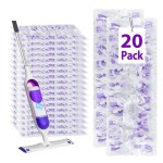 20 Count Disposable Heavy-Duty Power Mop Pads Refills for Swiffer Power Mop,Replacement Floor Cleaning Refills, Non-Washable & Unscented, Compatible with Swiffer PowerMop (Quick-Absorb, No Residue)