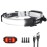 Spriak LED Headlamp Flashlight, 1000L 230 Broadbeam Headlight, USB C Rechargeable Head Lamp with Red Taillight, Lightweight Waterproof Headlamps for Camping Running Hiking, Hard Hat Headlamp 1Pack