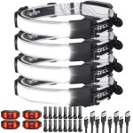 Spriak LED Headlamp Flashlight, 1000L 230 Broadbeam Headlight, USB C Rechargeable Head Lamp with Red Taillight, Lightweight Waterproof Headlamps for Camping Running Hiking, Hard Hat Headlamp 4Packs