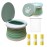 Travel Potty for Toddler, Portable and Foldable Toilet, Apply to Seat Emergency Toilet for Car, Camping, Outdoor, Indoor (green, small)