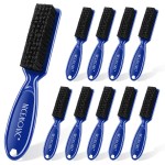 NICEMOVIC 10 Pcs Barber Clipper Cleaning Brush Set, Mini Duster, Nylon Manicure Brush, Hair Styling Tool (Blue)