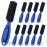 NICEMOVIC 10 Pcs Barber Clipper Cleaning Brush Set, Mini Duster, Nylon Manicure Brush, Hair Styling Tool (Blue)