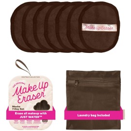 The Original MakeUp Eraser 7-Day Set, Erase All Makeup With Just Water, Including Waterproof Mascara, Eyeliner, Foundation, Lipstick, Sunscreen, and More! Mocha, 7ct.