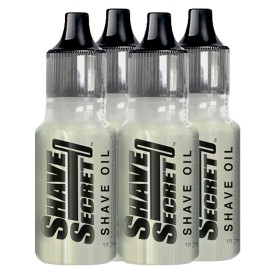 Shave Secret Shaving Oil - The Most Comfortable and Smoothest Shave Ever! 18.75Ml - 4 Pack