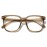 PANNER Oversized Square Blue Light Blocking Glasses for Women Men Anti Glare Reduce Eyestrain Computer Glasses(Brown)