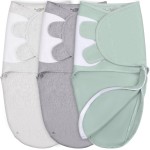 Mama Cheetah Baby Swaddle Blanket with Zipper, Newborn Swaddle Sack, Baby Swaddles Sleep Sack 0-3 Months, Baby Swaddle Wrap for Baby Boy & Girl, 3-Pack