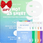 I DEW CARE Collagen Sheet Mask Variety Pack with Eye Patches - 5Days Face Masks Skincare Korean | Hydrating Collagen Face Mask, Moisturizing Skin Care, Facial Skincare Pack, Christmas Gifts, 5EA