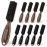 NICEMOVIC 10 Pcs Barber Clipper Cleaning Brush, Barber Accessories Supplies, Blade Trimmer Cleaning Mini Brush Bulk Set Duster Manicure Nylon Brush Hair Styling Tool (Black&Brown)
