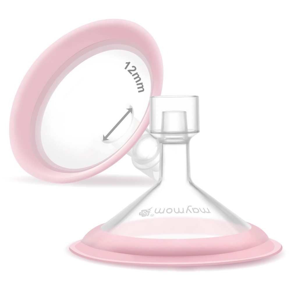 12mm Maymom MyFit Shields, Pano Series; Compatible with Medela Breast Pump Parts- PersonalFit, Freestyle, Harmony, Maxi, Freestyle Flex Connector; Connect to Maymom Widemouth/Narrow Connector, 2pcs