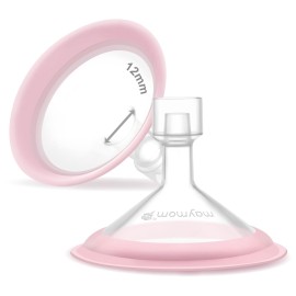 12mm Maymom MyFit Shields, Pano Series; Compatible with Medela Breast Pump Parts- PersonalFit, Freestyle, Harmony, Maxi, Freestyle Flex Connector; Connect to Maymom Widemouth/Narrow Connector, 2pcs