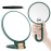 B Beauty Planet 30X Magnifying Mirror, Hand Mirror with Handle, Double Sided Hand Mirror with 30X/1X Magnification, Travel Essential Portable Foldable Makeup Mirror for Precision MakeupGreen