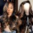 MENGLLE 1B/30 Body Wave Ombre Lace Front Wig Human Hair 13x6 Transparent Highlight Lace Front Wig Human Hair 200% Density Pre Plucked With Baby Hair Colored Brown Wig for Black Women 26 Inch