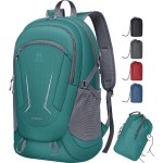 MIYCOO Backpack - Ultra Lightweight Packable Backpack for Travel Camping, 45L Hiking Back Pack Waterproof Foldable Daypack for Men Women Green