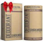 Viking Revolution Sandalwood Deodorant for Men - Aluminum Free with Shea Butter and Tapioca Starch - Stain- Free and Baking Soda-Free - Natural Deodorant for Men (2.65oz)