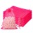 Hopttreely 100pcs Organza Drawstring Gift Bags, 4 x 4.72 inch Mesh, Hot Pink Satin Pouch Wedding Party Favor Bags