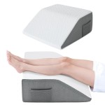 Cozymaker 10 Leg Elevation Pillows for Swelling, Cooling Gel Memory Foam Wedge Pillows for After Surgery, Sciatica Back Knee Hip Ankles Pain Relief, Leg Pillows for Sleeping
