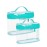 BAGSMART TSA Approved Toiletry Bag, 2 Pack Clear Makeup Cosmetic Bag Organizer, Quart Size Travel Bag for Toiletries, Carry-on Travel Accessories Essentials, Green-2pcs