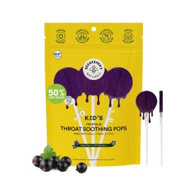 Beekeeper\'s Naturals Kids Throat Soothing Lollipops, Mixed Berry & Elderberry Doctor Formulated Immune Support, Vitamin D & Honey, 15 ct