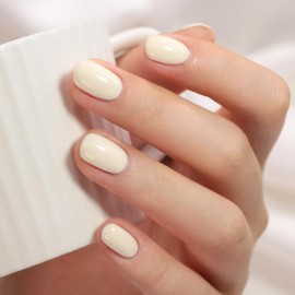 Double Rhythm 15ML Gel Polish Pure Sheer Same Color Same Bottle Soak Off Gel Polish Art Manicure Salon DIY at Home for Women (Beige White-A1478)