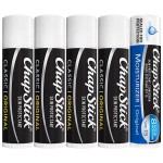 ChapStick Original Lip Balm 4-Pack + 1 Chapstick Moisturizer 2-in-1 Lipcare with SPF 15, 0.15 Oz Ea (5 Piece Set)