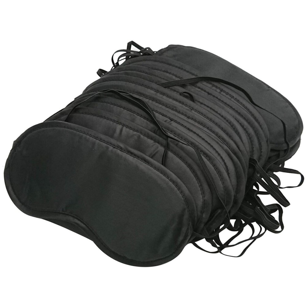 30 Pcs Eye Mask Sleep Blindfold with Nose Pad and Elastic Strap for Travel Sleep, Game Sleeping, Black
