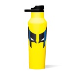 Corkcicle Sport Canteen - Keeps Beverages Cold 25 Hours - Triple Insulated Stainless Steel - Screw-On Lid - Reusable Bottle - Summer Drinkware Gift - Keeps Drinks Ice Cold - 20 oz - Wolverine