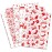 Larcenciel Christmas Tissue Paper for Gift Bags, 50Pcs Classic Red White Xmas Gift Wrapping Tissue Paper, Snowflake Deer Art Packing Supplies for Holiday, New Year, Crafts Project, Party Decor,20x14In