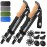 Premium Foldable Hiking Poles by USA Brand - Adjustable, Lightweight Trekking Poles Made of Aircraft Aluminum, Metal Flip Locks & Comfortable Real Cork and EVA Foam Grips