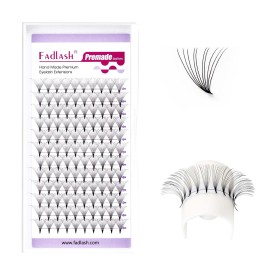 FADLASH Premade Fans Eyelash Extensions 10D 0.07 Volume Lash Fans C Curl 13mm Short Stem Handmade Volume Premade Lash Extensions Fans (10D-0.07-C-13mm)