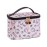 AmBealla Cosmetic Bag Large Makeup Bags Pink Travel Case with Makeup Brush Holder,Cosmetic Organizer for Women, Toiletry Bag for Skincare & Beauty Tools Sweet Cute for Girls