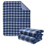 Brosive Washable Bed Pads, Non-Slip Bed Pads for Incontinence (36 x 72, 2 Pack) - Waterproof and Reusable Underpads for Adults, Kids, and Pets, Blue