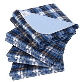 Washable Bed Pads, Non-Slip Bed Pads for Incontinence (34 x 36, 4 Pack) - Waterproof and Reusable Underpads for Adults, Kids, and Pets