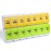 Sukuos AM PM Weekly Pill Organizer 7 Day, 2 Times A Day Medicine Pill Box with Easy Push Button, BPA Free Vitamin Cases for Fish Oil/Supplements, Easy to Clean (Yellow&Green)