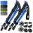 Premium Foldable Hiking Poles by USA Brand - Adjustable, Lightweight Trekking Poles Made of Aircraft Aluminum, Metal Flip Locks & Comfortable Real Cork and EVA Foam Grips
