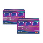 Ohm Omeprazole Delayed-Release Tablets, 20mg Acid Reducer, Treats Frequent Heartburn (12 Weeks of Supply, 84, Count)