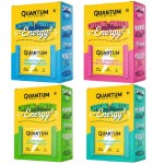 Quantum Energy Square: Energy Bar with Caffeine & 10g Protein. Delicious Healthy Snack On The Go. (Vegan, Gluten-free, Soy-free, Dairy-free) (Variety Mega Pack)