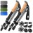 Hiker Hunger Folding Walking Stick, Folding Trekking Poles, Hiking Sticks Foldable Hiking Poles for Men Walking Sticks for Seniors Trekking Poles for Hiking Collapsible Walking Sticks (Gray, Small)