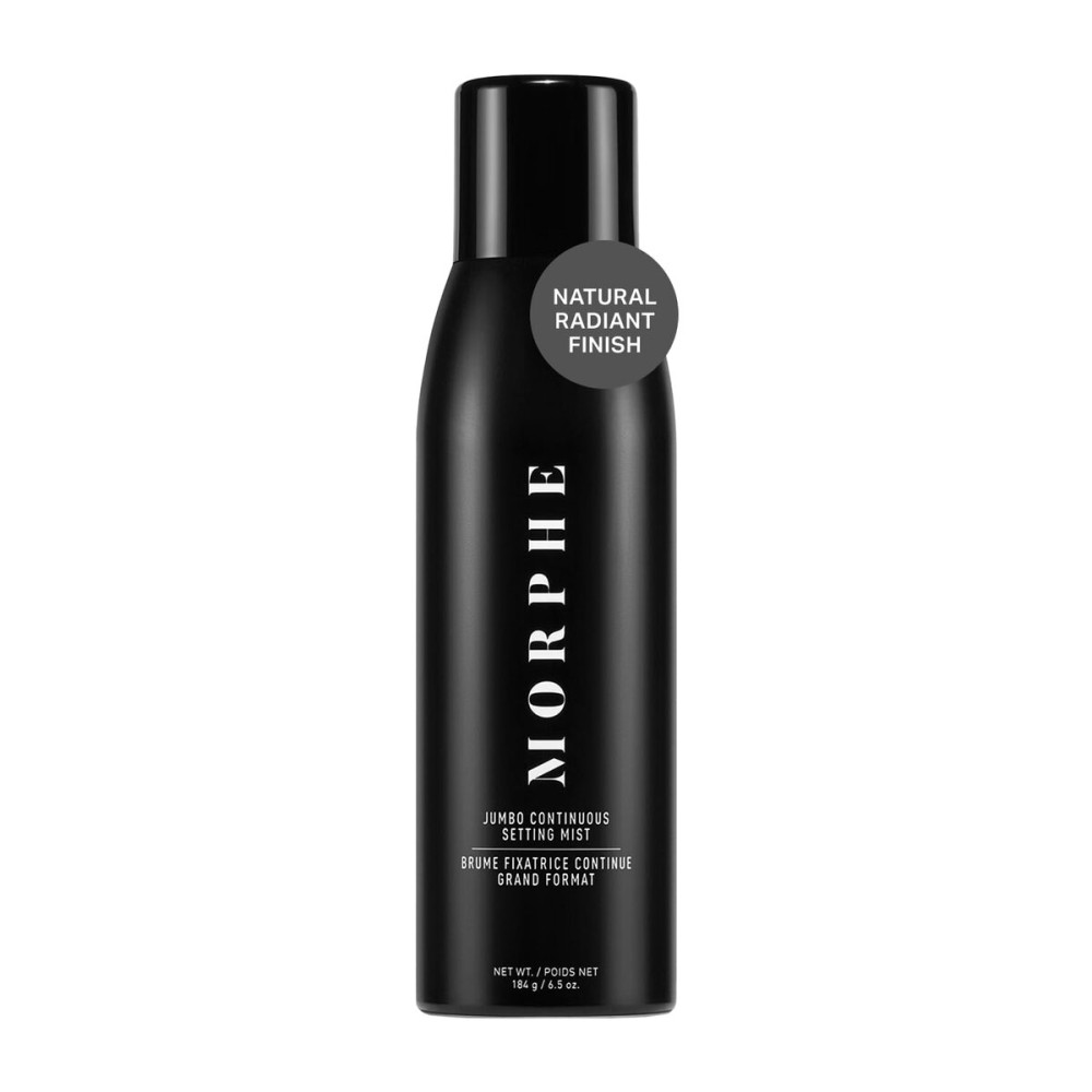 Morphe Jumbo Continuous Setting Spray - Micro-Fine Makeup Setting Spray with a Natural Radiant Finish - Helps Makeup Resist Caking or Fading & Increases Wear of Foundation (6.5 fl oz)