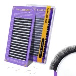 NAGARAKU Eyelash Extensions Individual Lashes Extensions Classic Lash Matte Black 16 Rows Soft Natural Matte Black Professional Beauty Salon Lash Supplies -0.07C 5mm