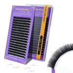 NAGARAKU Eyelash Extensions Individual Lashes Extensions Classic Lash Matte Black 16 Rows Soft Natural Matte Black Professional Beauty Salon Lash Supplies -0.07C 7mm