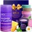 Orca Beauty 8-Pcs Shower Steamers Aromatherapy & Scented Candle - Birthday Self Care Relaxation Gifts for Women, Pampering Shower Bombs Aromatherapy, Spa Day Essentials, Christmas Purple Gift Bundle