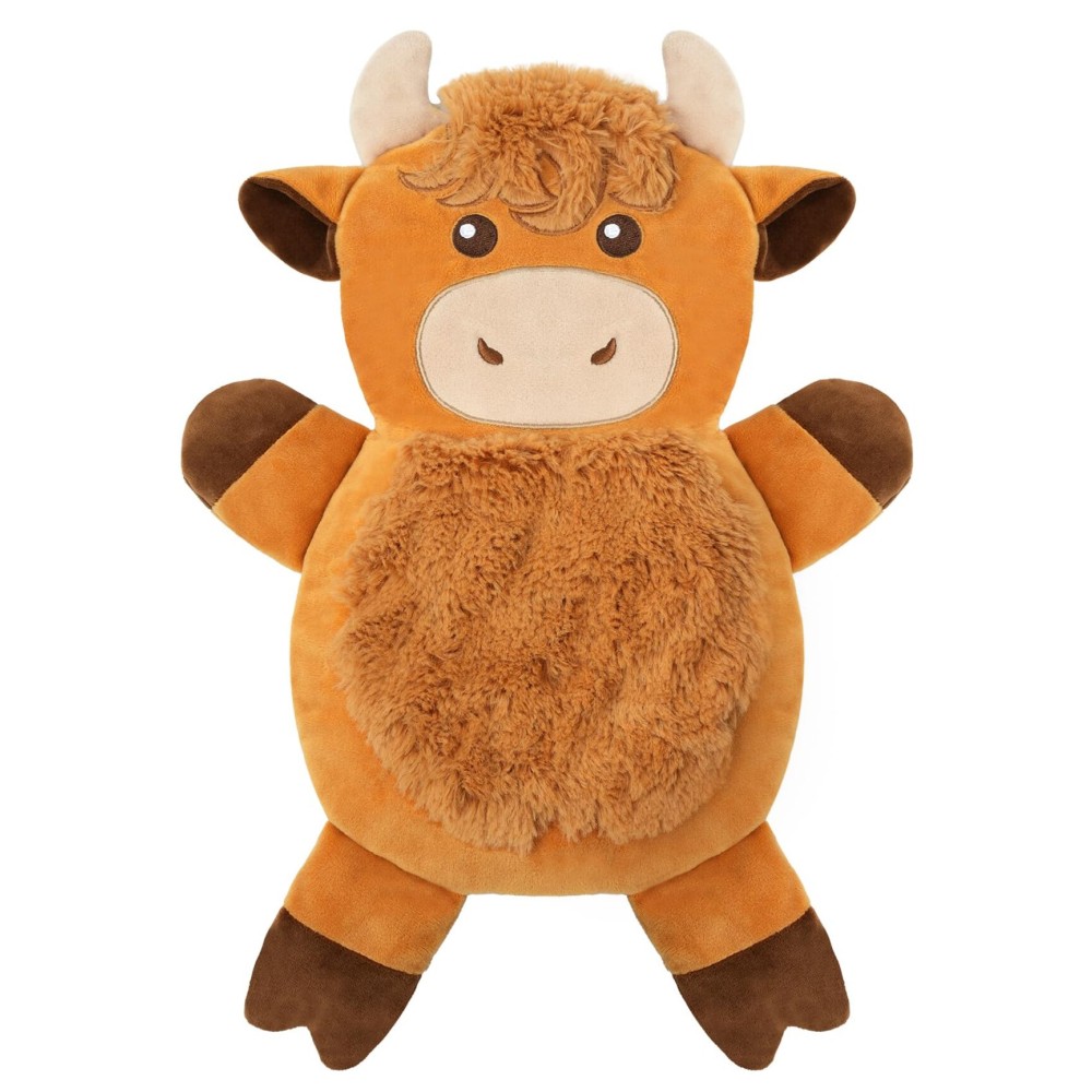 Microwave Heating Pad for Pain Relief, 16 x 11 Microwavable Heating Pads for Cramps, Back Pain, Neck Shoulder, Muscles, Knee, Joints, Natural Heat Pack Moist Heat, Highland Cow with Round Eyes