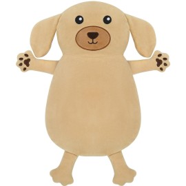 Microwave Heating Pad for Pain Relief, 16 x 11 Microwavable Heating Pads for Cramps, Back Pain, Neck Shoulder, Muscles, Knee, Joints, Natural Heat Pack Moist Heat, Golden Retriever