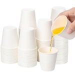 RACETOP 100 Pack 3 oz Paper Cups for Bathroom, Disposable Mouthwash Cups, Small Paper Cups, for Parties, Picnics, Travel