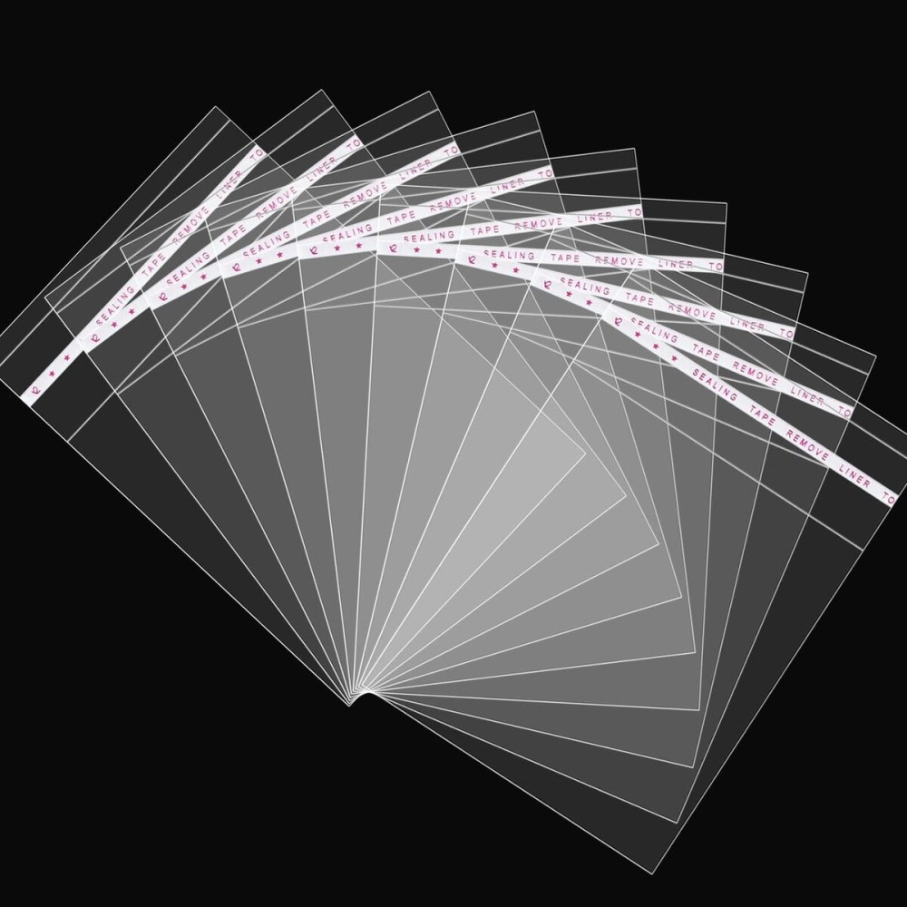 Cookie Bags Self Sealing Cellophane Bags with Seal, 5x6 Inch Clear Individual Treat Bags for Cookie Packaging Gift Giving 200 Pcs Plastic Self Adhesive Wrappers Resealable Favors Candy Bag